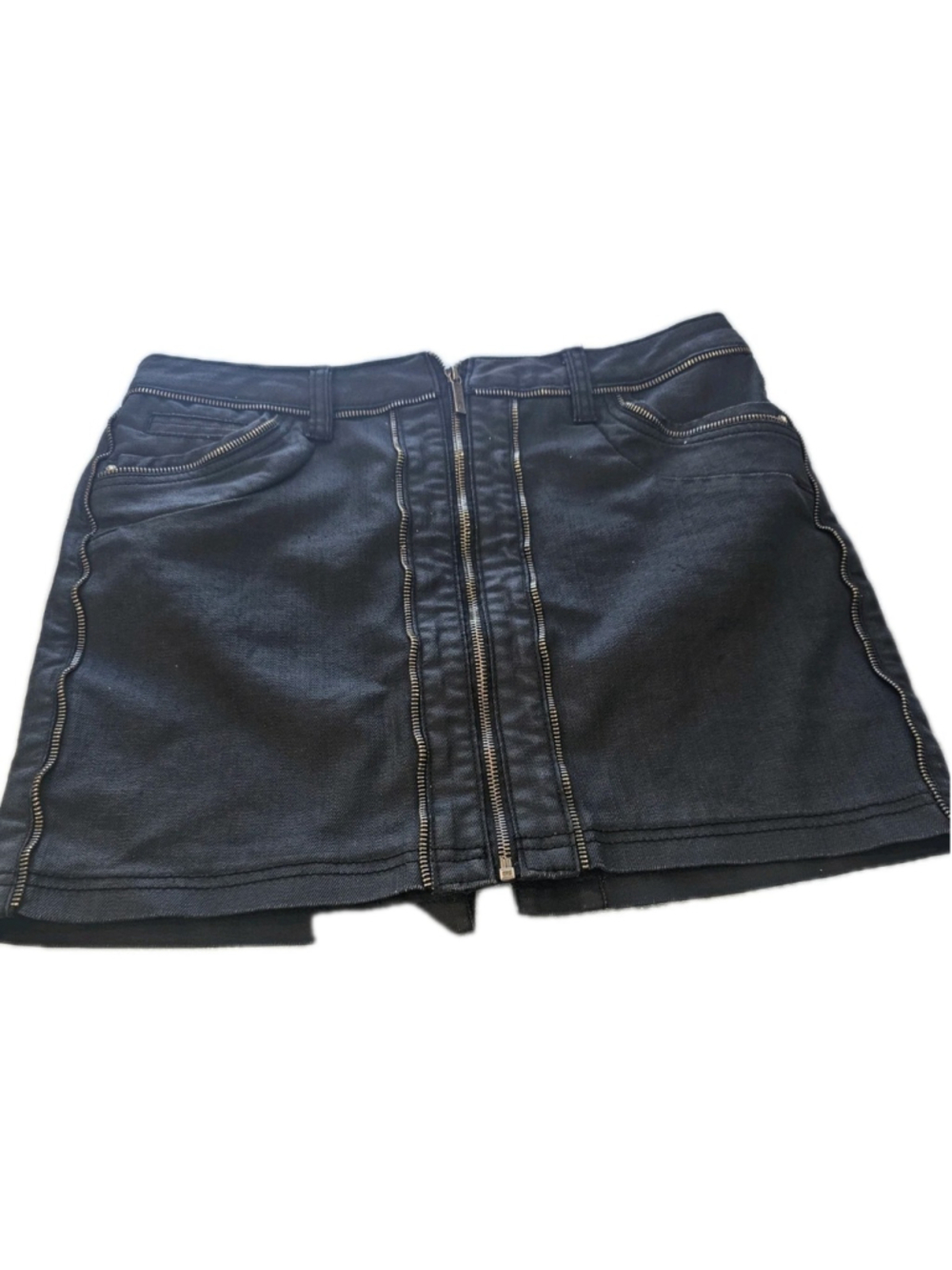 Vintage Morgan de Toi Black Mini Skirt, Size 10,88% Cotton,Boho Y2K Sexy Goth